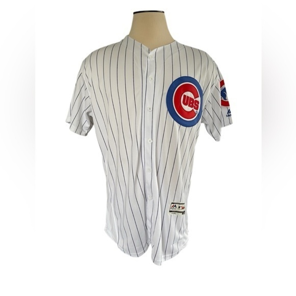MAJESTIC MLB Flex Base On Field Chicago Cubs Baseball Jersey Rizzo Size 44 L-XL